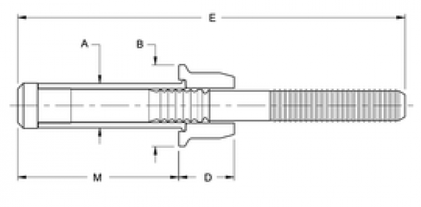 Зажимный крепеж Avbolt Avdel трехсоставный 12,7x50,87 St/Zn