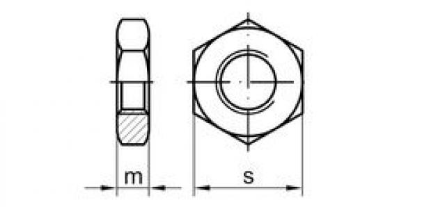 Гайка шестигранная низкая DIN 439 B M 18 A2