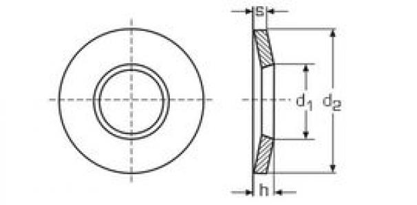 Шайба тарельчатая DIN 6796 d 16 Zn