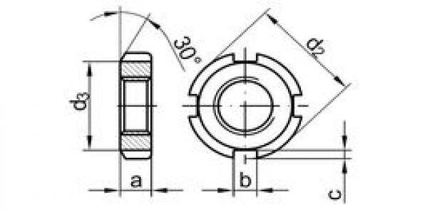 Гайка круглая шлицевая DIN70852 120 St