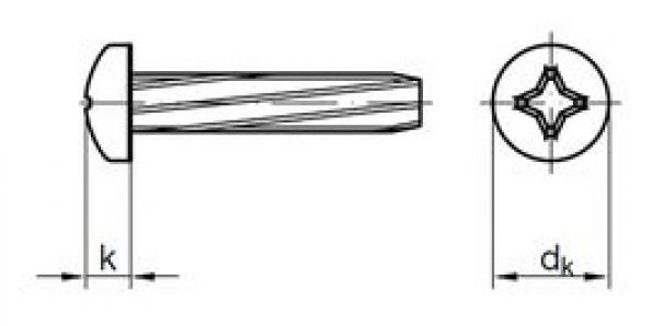 Винт самонарезающий DIN7516A M8х20 Zn