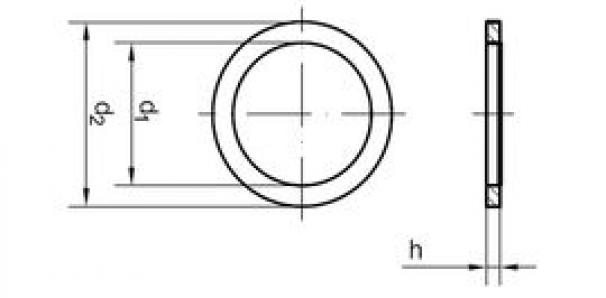 Кольцо уплотняющее DIN7603 20х26х1,5 Cu