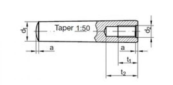 DIN 7978 Конический штифт с внутренней резьбой M6х20 St