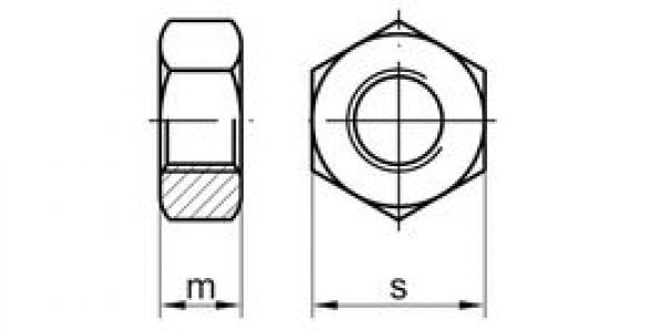 Гайка  DIN 934 с левой резьбой M 8 x 1,0 LH 8 St