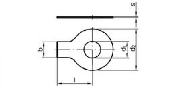 Шайба стопорная с лапкой DIN93 d 31 А2