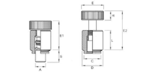 Запрессовочный стопорный шток PTL2  d 6,35 x 4 St/CuNi